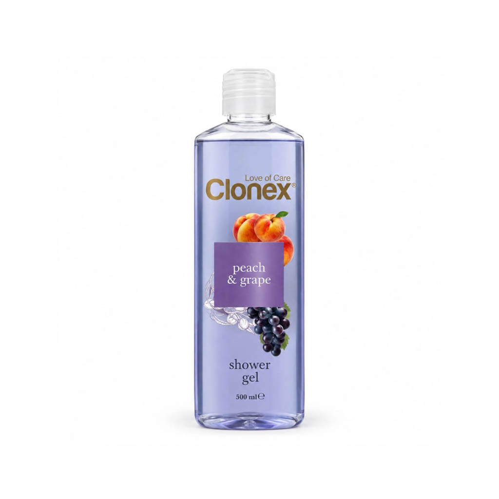 Gel de Baño Aroma Uva & Melocotón Marca Clonex (500 ml)