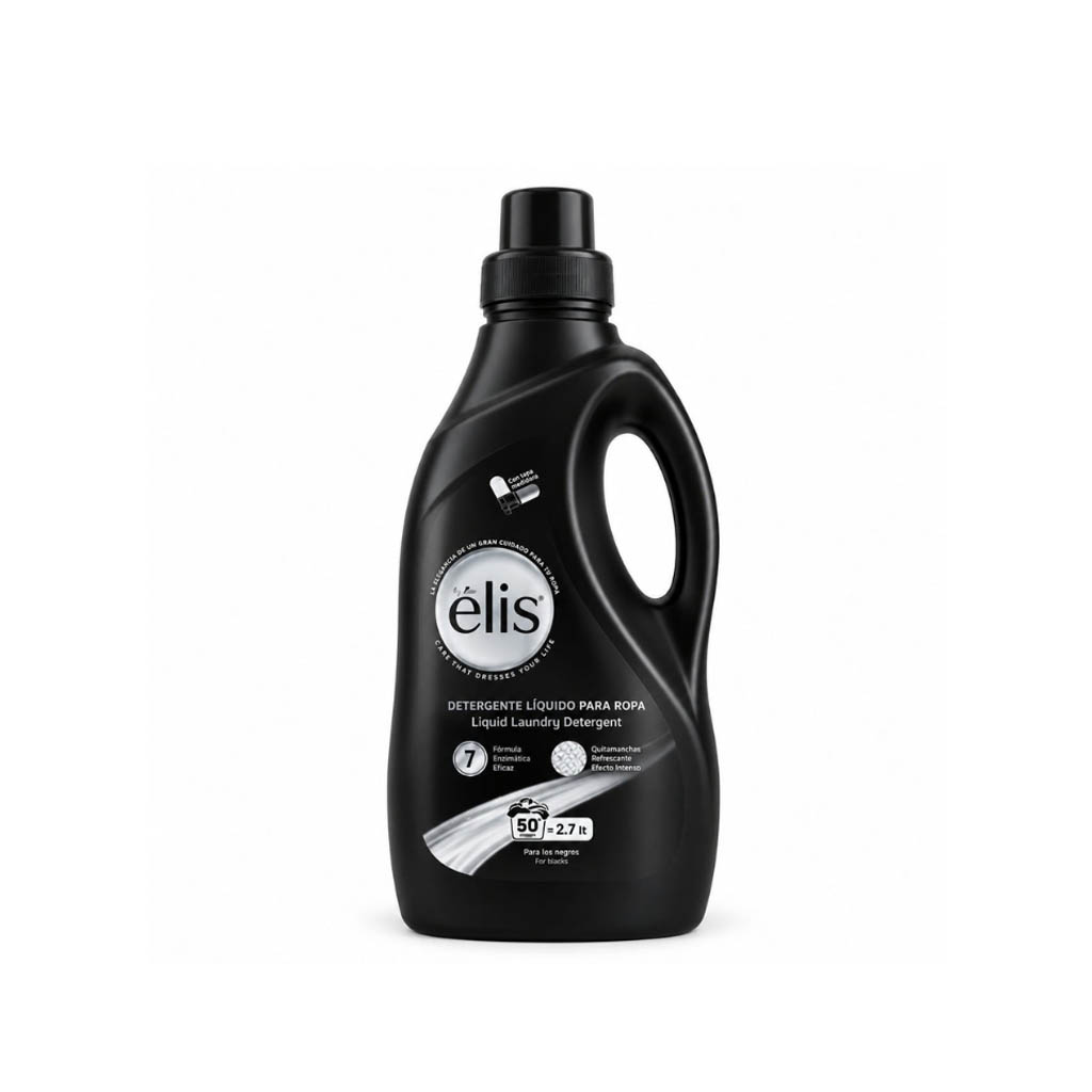 Detergente Líquido para Ropa Negra Marca Elis (2.7 lt)