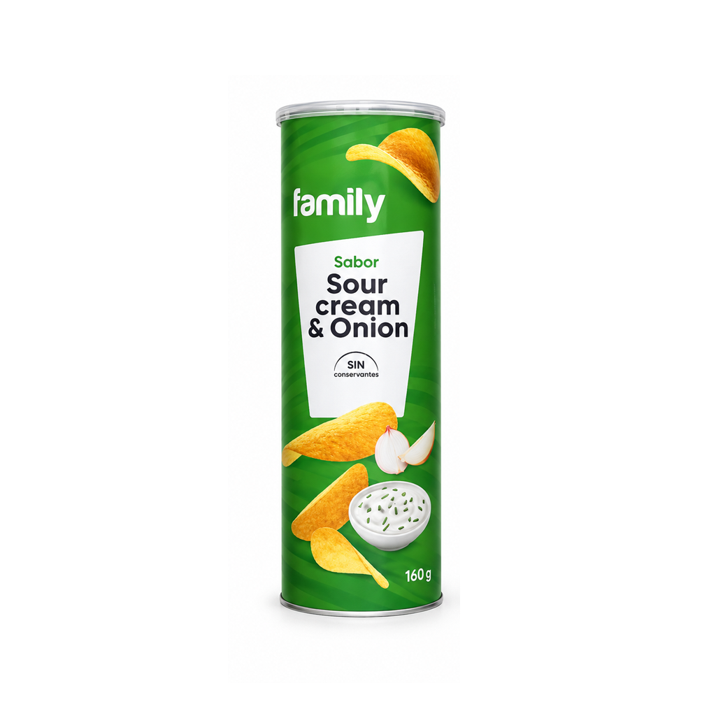 Aperitivo Frito Sabor Crema Agria y Cebolla (160 g)