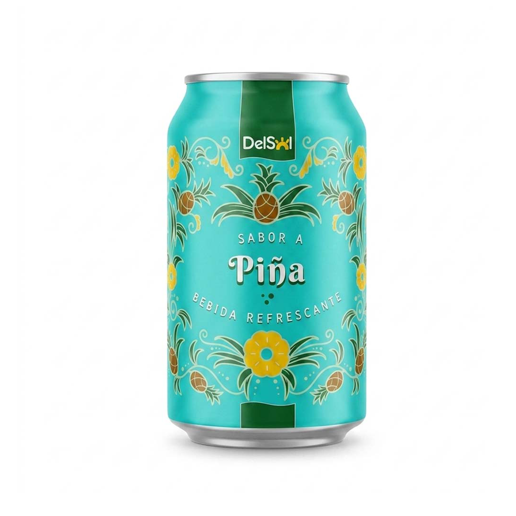 Refresco Delsol sabor Piña (330 ml)