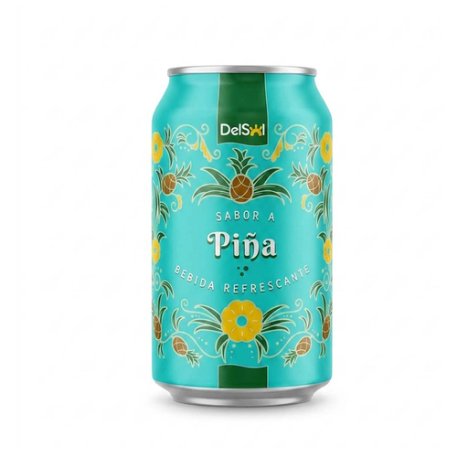 [003700] Refresco Delsol sabor Piña (330 ml)