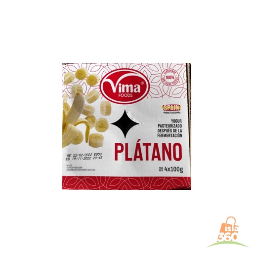 [005112] YOGURT PLATANO VIMA (100G)