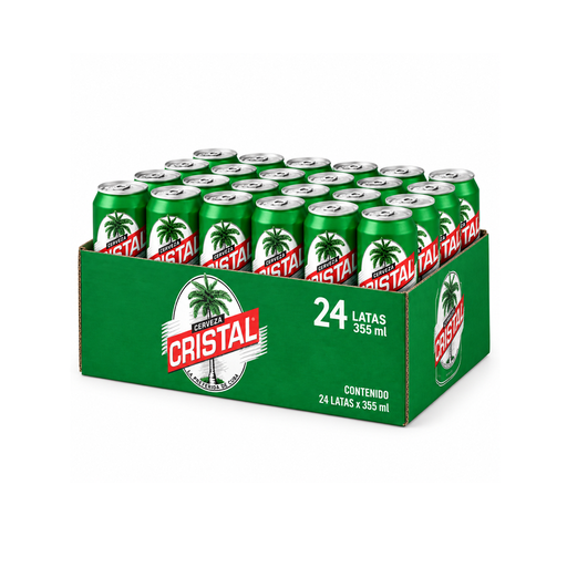 Cerveza Cristal, 24 Latas De 355 ml (Alc 4.9% Vol)