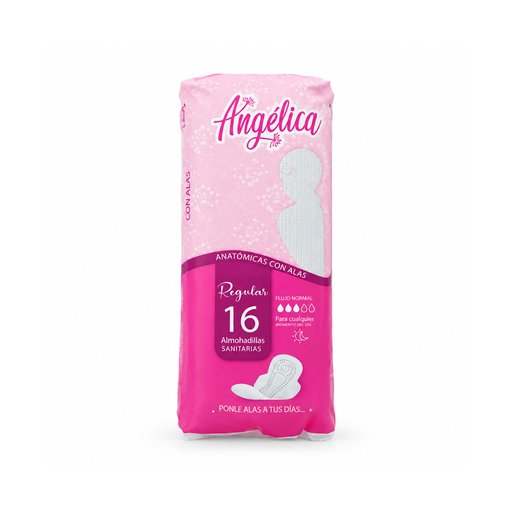 [006033] Almohadillas Sanitarias Marca Angélica (Paq.16 u)