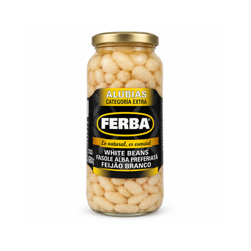 [001860] Alubias Blancas Marca Ferba (570 g)